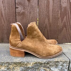 Steve Madden Lancaster Booties Women’s Size 8 Western Suede Tan Brown Boho